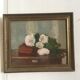 Peinture double face Nature morte/ bouquet