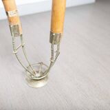 Indoor rotating plant holder 1960 bamboo and brass