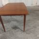 Scandinavian teak table with built-in extension
