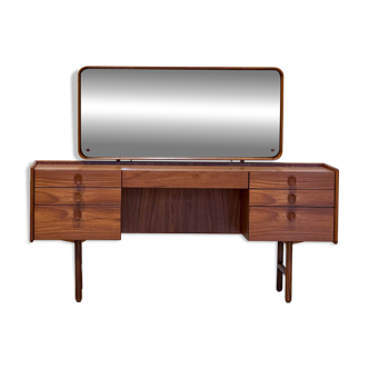 Coiffeuse en teck style Mid-Century de Meredew — Fabriquée artisanalement en Angleterre, années 1960