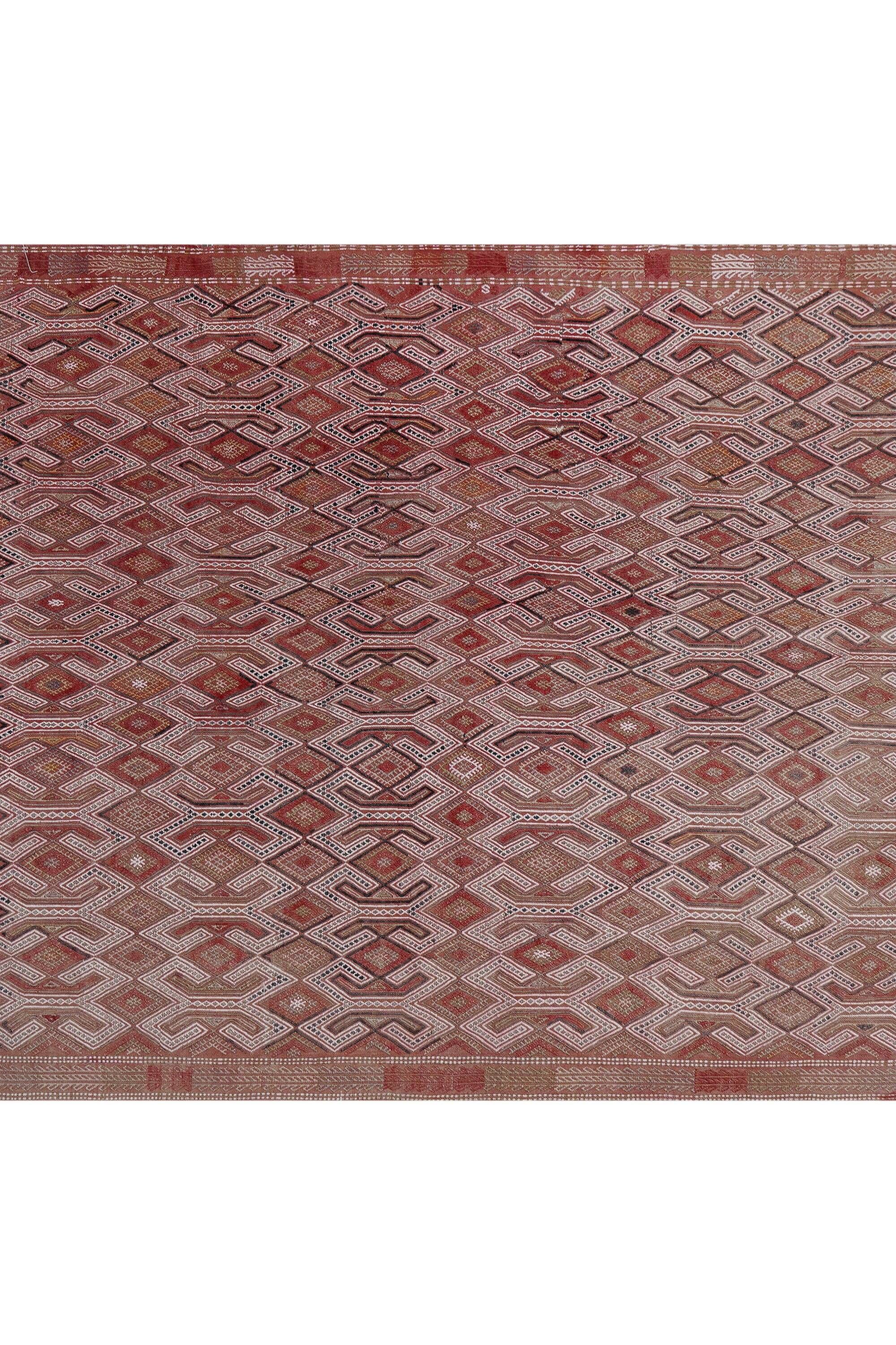 Vintage Turkish kilim, handwoven, 160x235 cm.