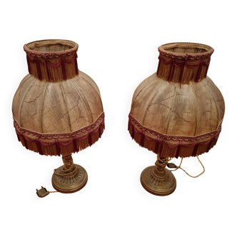 Pair of 19th century lamps