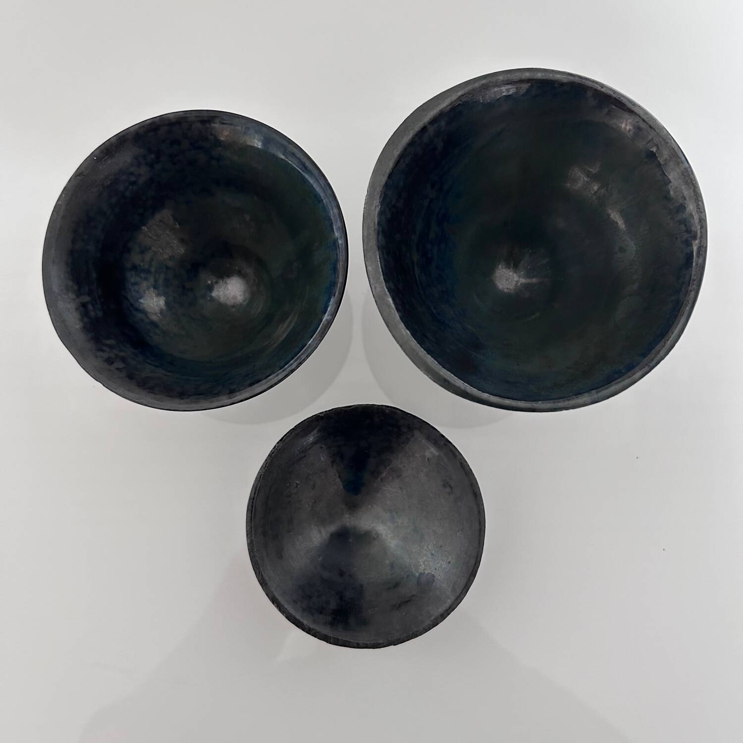 Set of 3 signed bowls