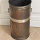 Vintage umbrella holder in brass and steel 1960 / 1970