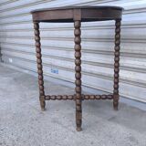 1930s turned wood side table
