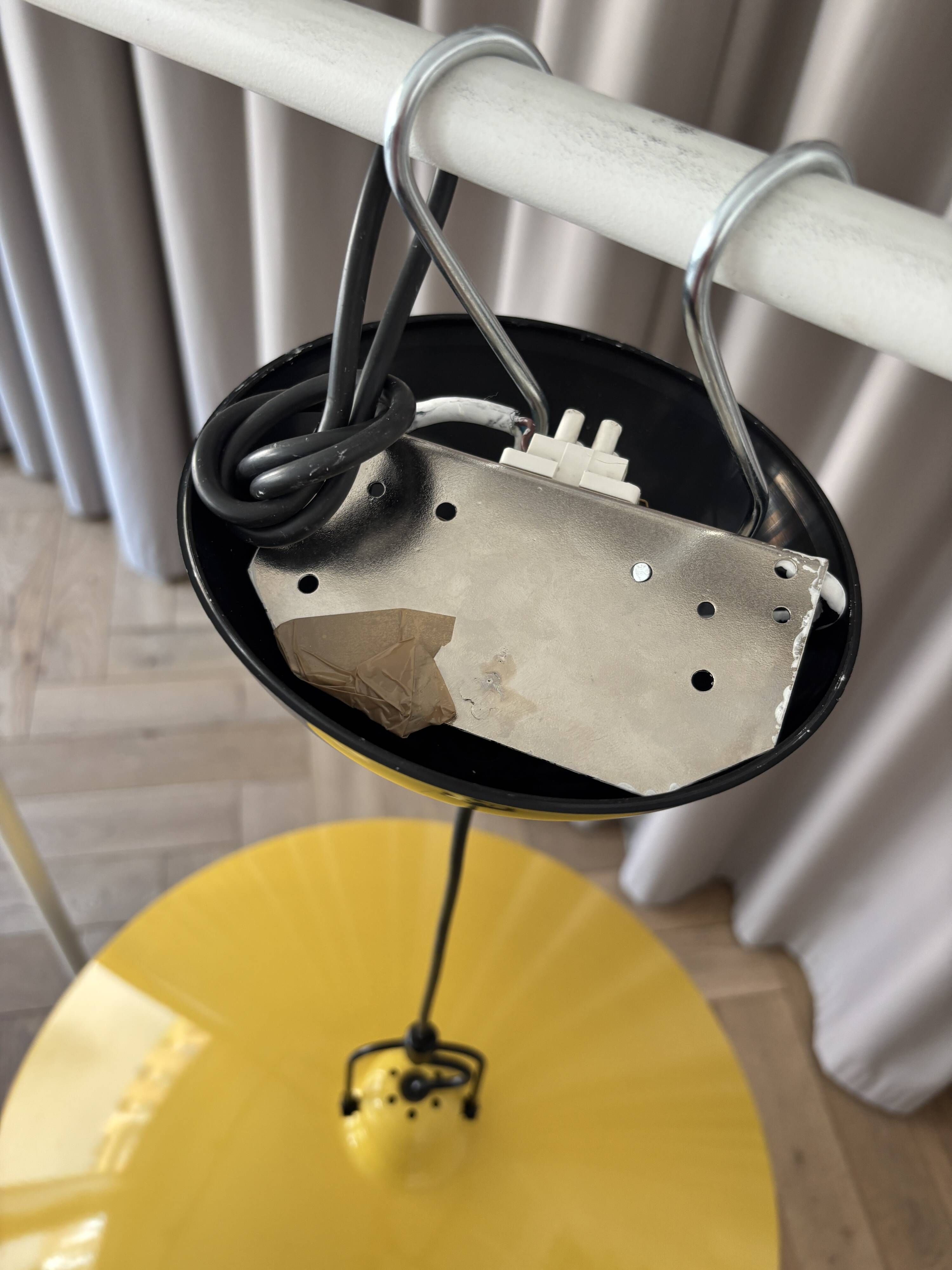 Martinelli Luce “Lampara” 1849 pendant lamp by Elio Martinelli – rare yello