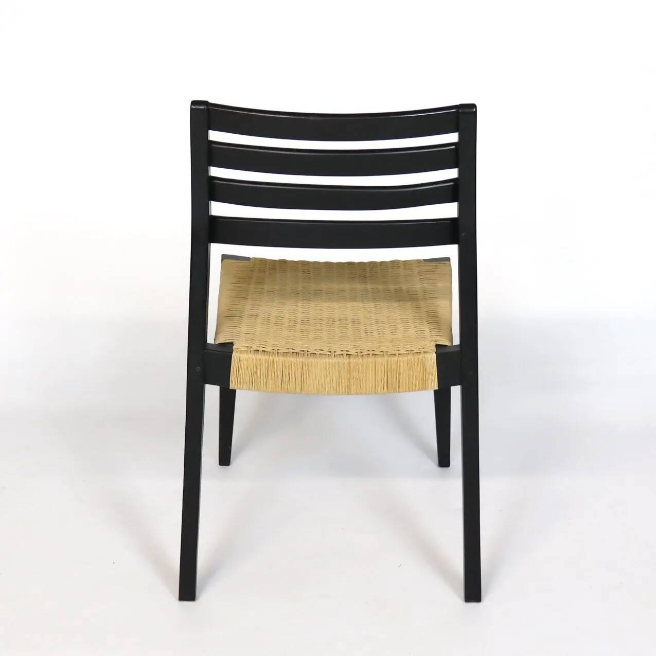 Scandinavian wooden and rope chairs