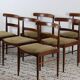 Ensemble de 6 chaises scandinaves vintage