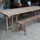 Table de ferme pliante 250 cm, 8/10 personnes