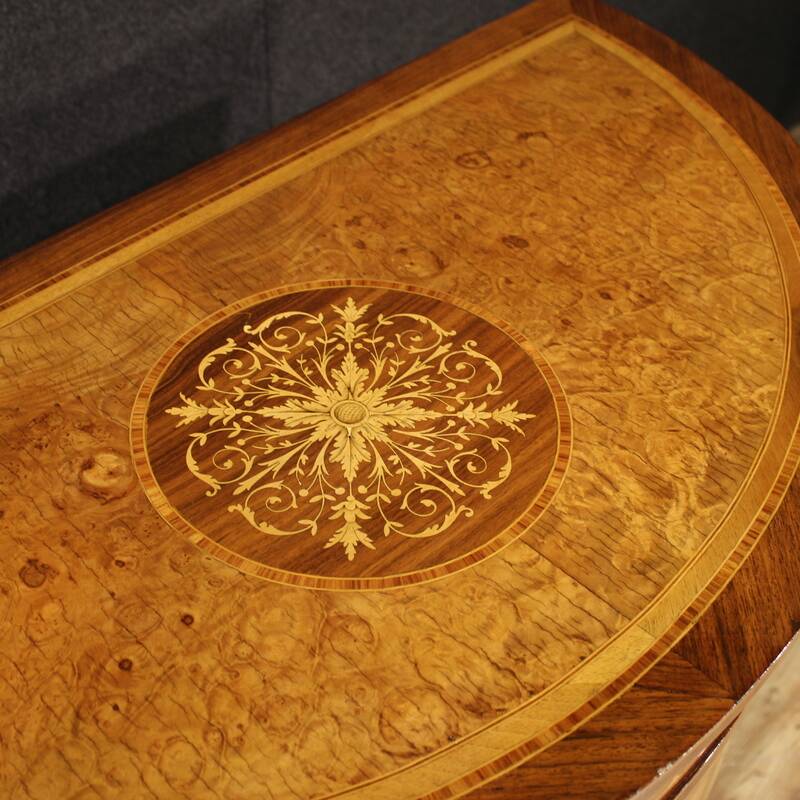 Italian Louis XVI style half-moon sideboard