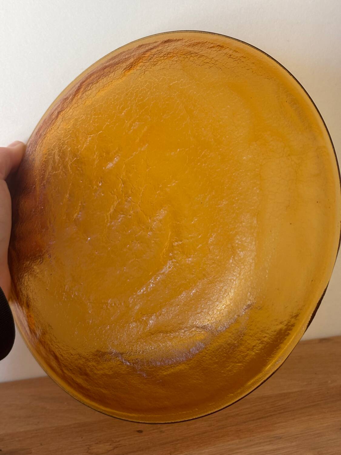 Vintage set of 6 amber brown plates Arcoroc Sierra