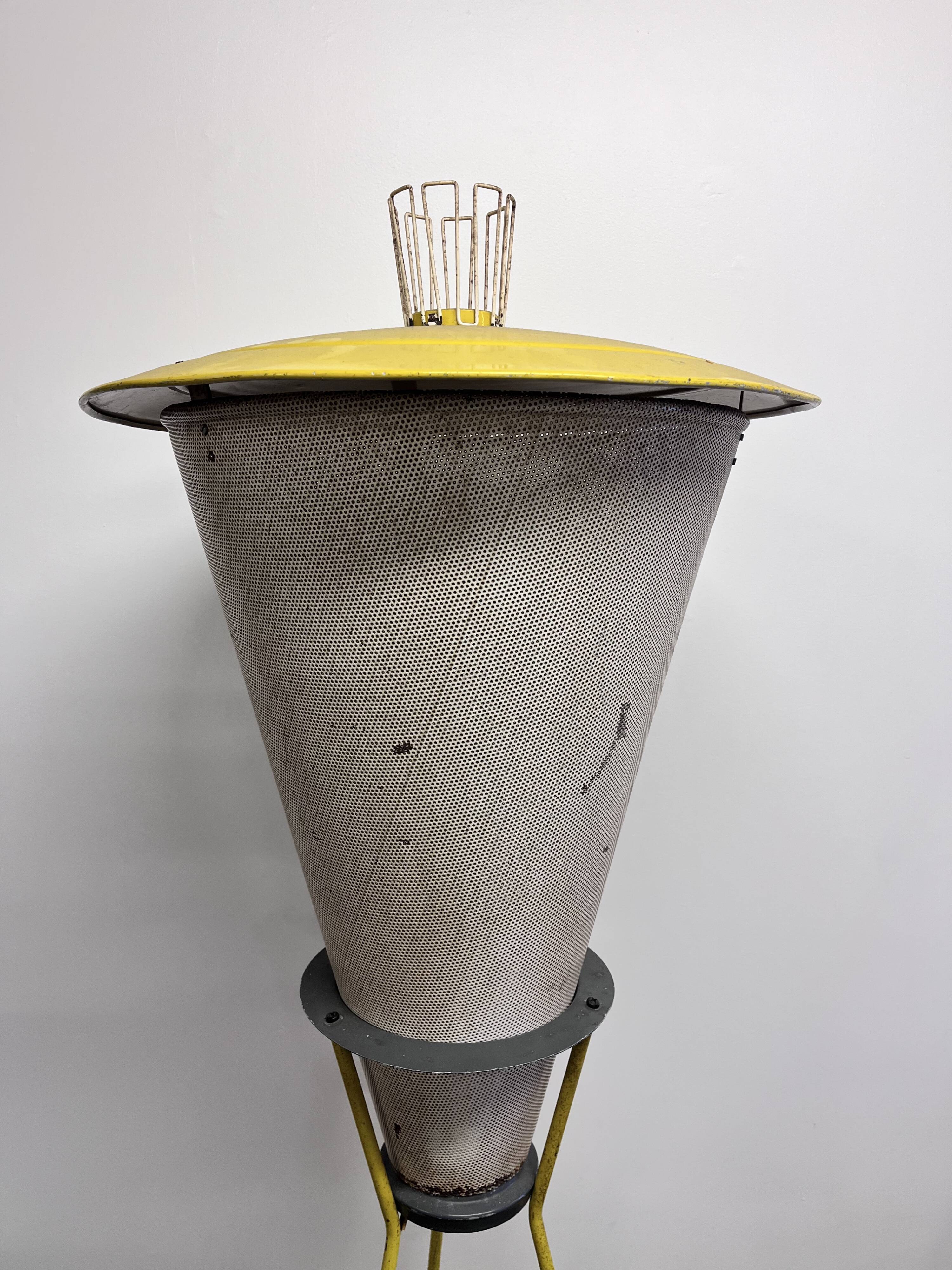 Very rare vintage Perfolux floor lamp by designers Hiemstra & Evenblij, Ed