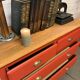 Commode vintage poignées laitons