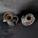 Pair of Vases with Two Turning Handles - Flemish Pottery