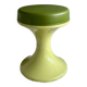 70's stool green, Tulip stool plastic, side table, Mid Century Interior.