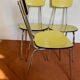 Chaises formica jaune