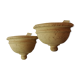 Pair wall lamps in reconstituted stone