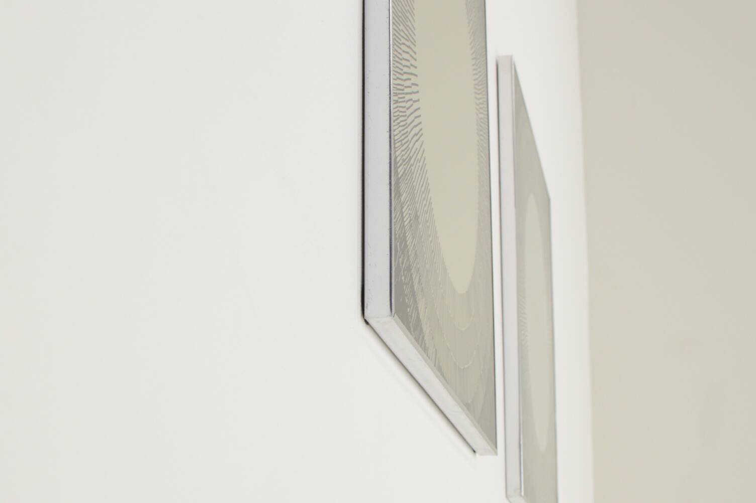 Set of 2 postmodern mirrors by Deknudt, 1980s Belgium.