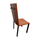 Chaise Coral Mattéo Grassi en cuir marron