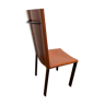 Chair Coral Mattéo Grassi in brown leather