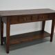 Table d'appoint en chêne rustique français vintage, années 1920