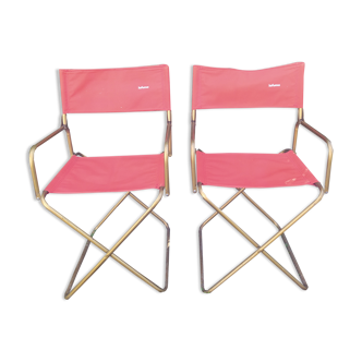 Set of 2 Lafuma Vintage camping chairs