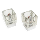 Pair of 1970s glass wall lamps by Peill & Putzler (4 pairs available)