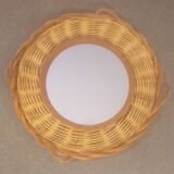 Original rattan mirror