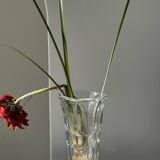 Small classic glass vase soliflore H16