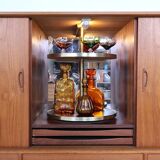 Vintage Danish Highboard with bar section, 1960s