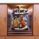 Vintage Danish Highboard with bar section, 1960s