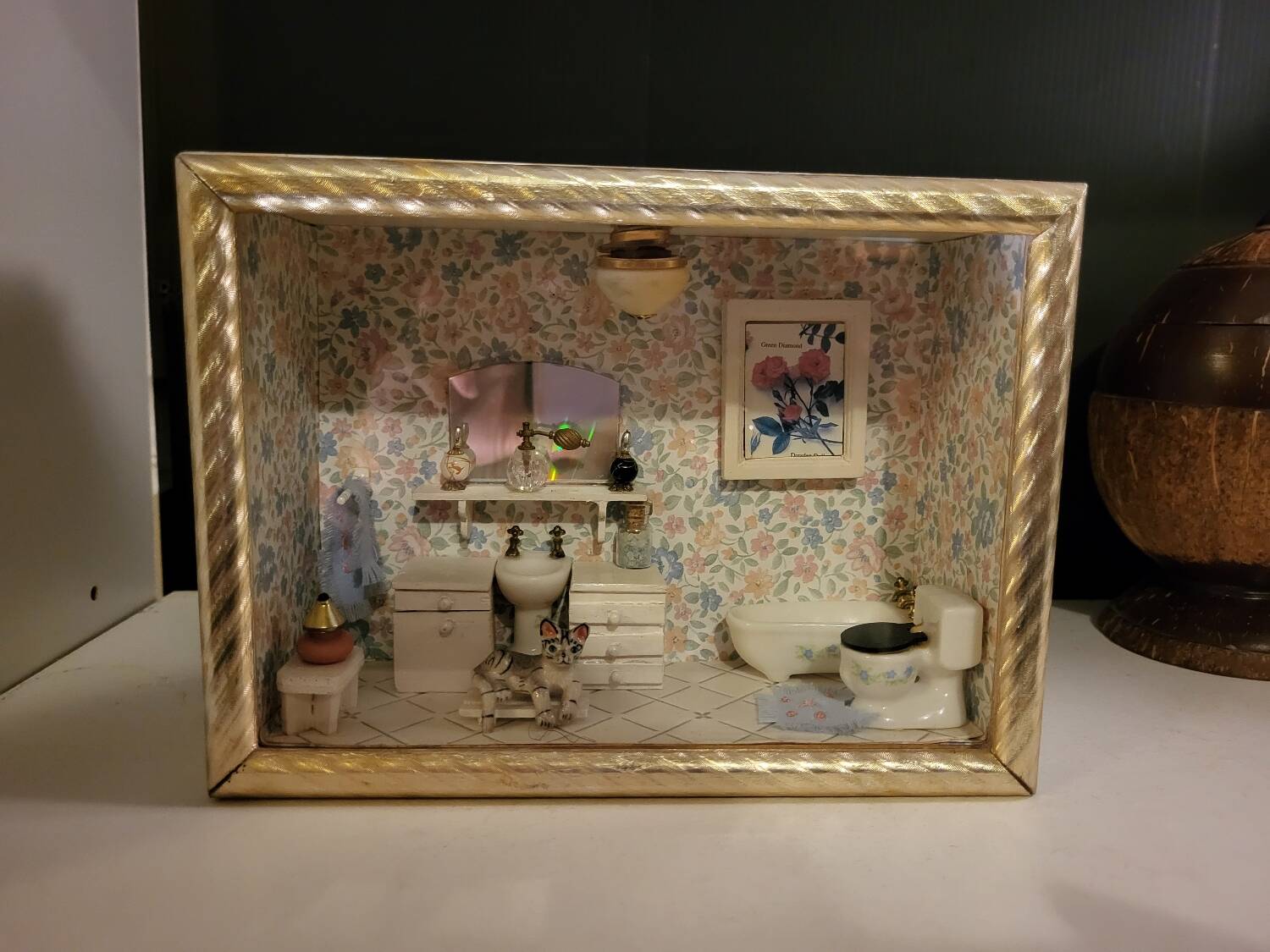 Vintage miniature bathroom