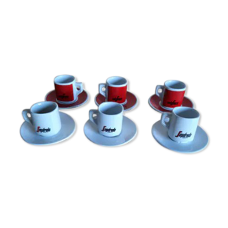 Set of 6 cups of bar