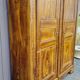 18th century Franc Comtoise wardrobe, lacquered in faux wood