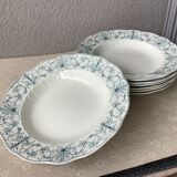 Assiettes terre de fer anglaises Ridgways XIX ème