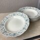 Assiettes terre de fer anglaises Ridgways XIX ème