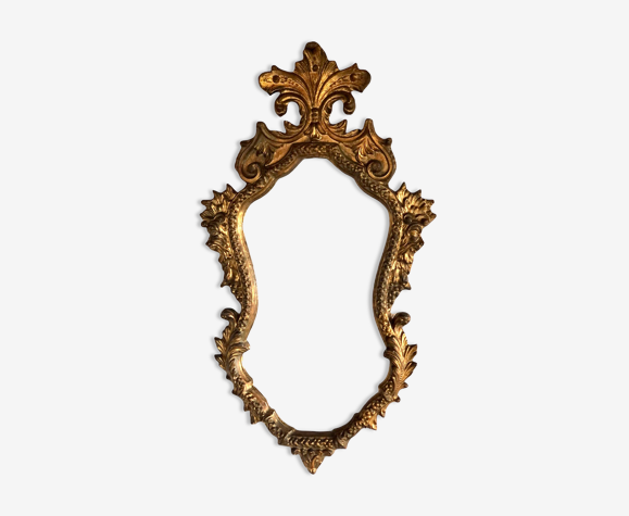 Miroir style baroque en résine des années 70