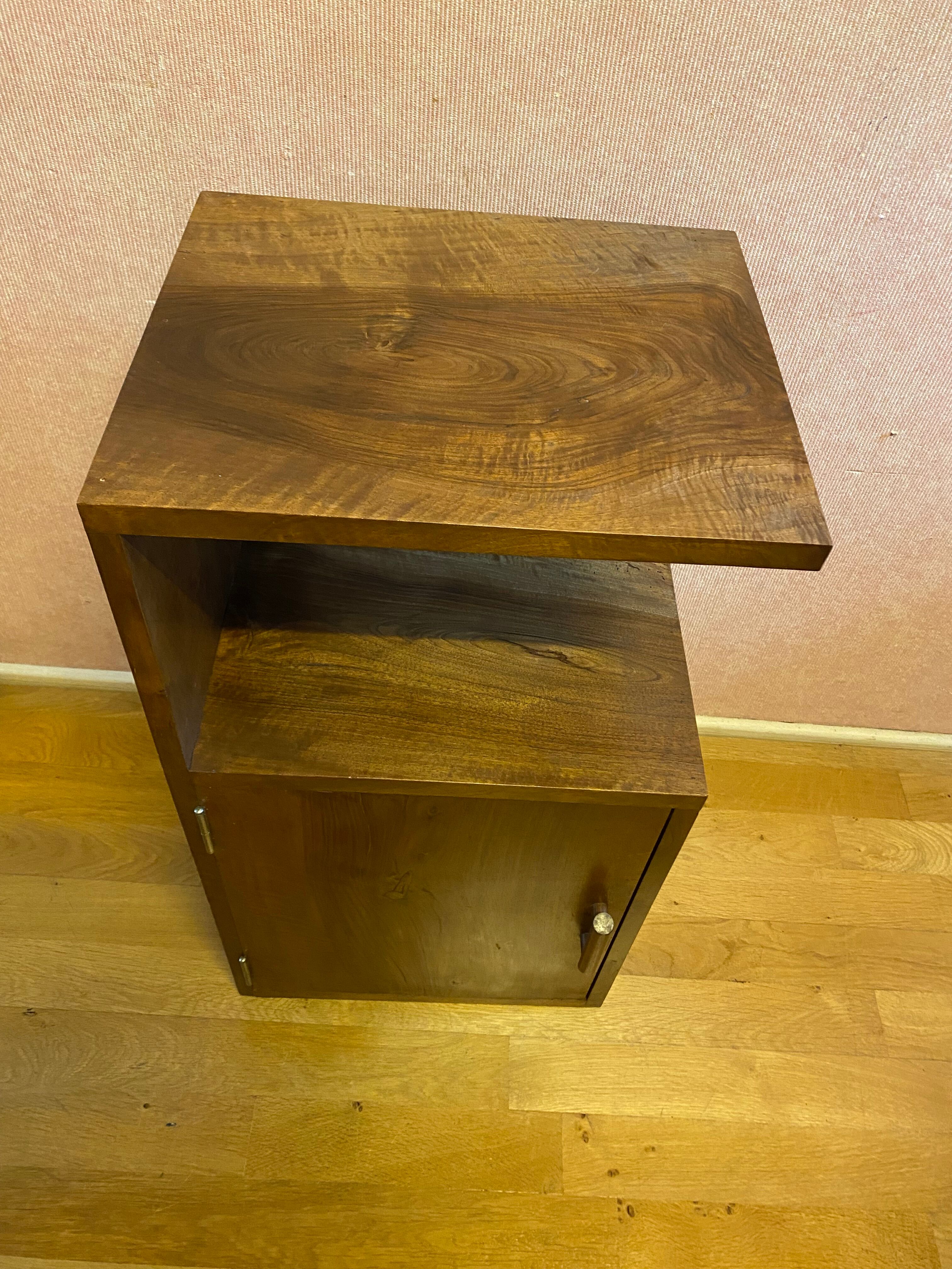 Piece of sofa, in Art Deco walnut