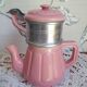 petite cafetière céramique rose