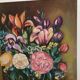 Oil on canvas flower