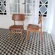 Scandinavian style chairs and wood