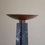 Massimo & Lella Vignelli, floor lamp in copper and marble, Wagneriana, Italy, 1986