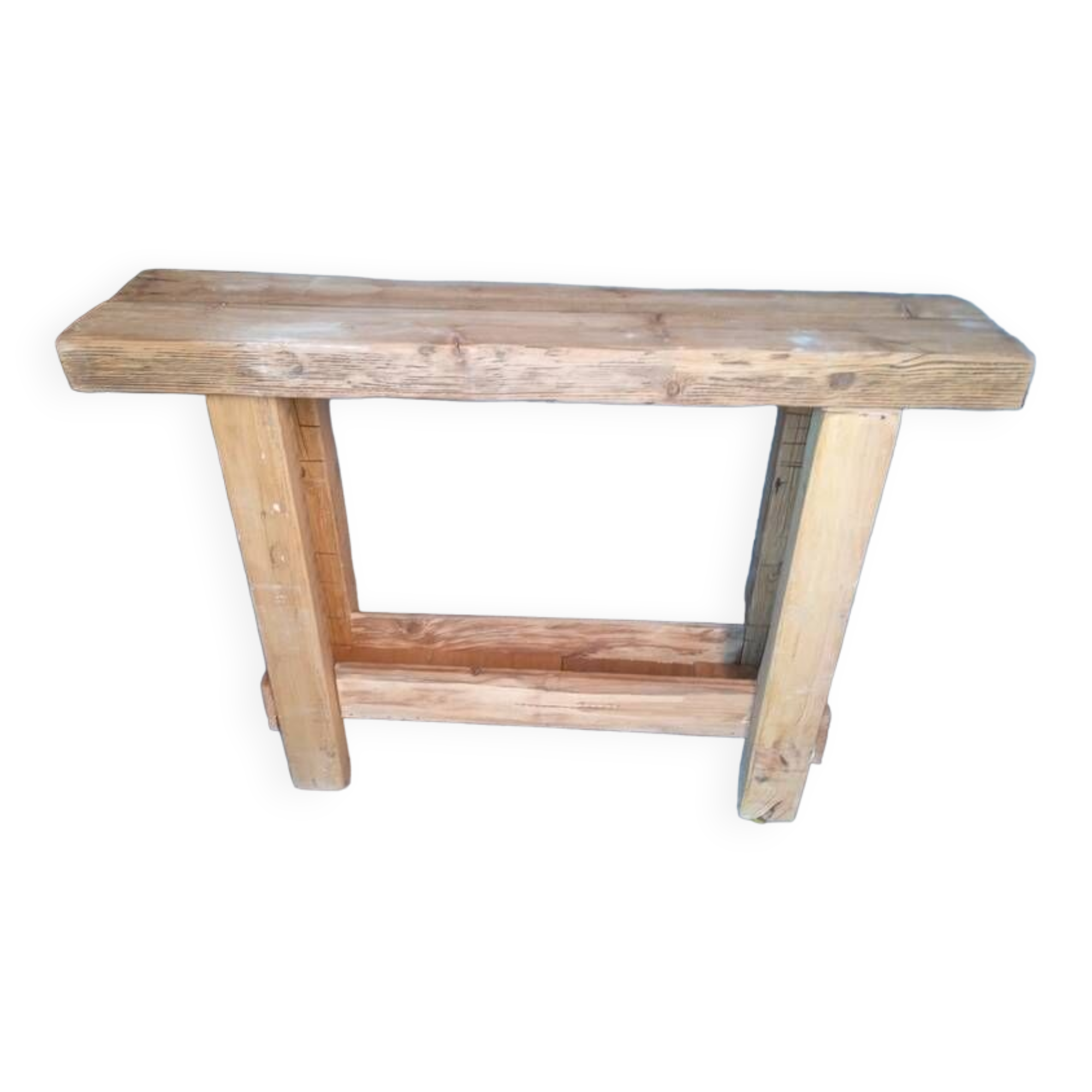Brutalist console 120 cm solid wood