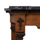 Elegant Italian Console Table, Black Marble Top, 1950s Empire Revival