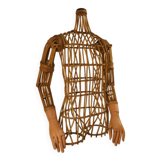 Artisan Rattan Mannequin Bust