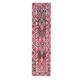 Vintage Turkish Oushak Handmade Wool Cotton Pink Runner Rug 80x317