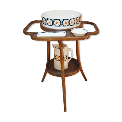 Lot service et table de toilette vintage