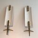 Pair of Commedia dell'Arte Coat Hooks in the Style of Fornasetti, Italy, glass