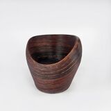 Vintage Italian Wicker Lounge Chair in the style of Gabriella Crespi, 1960s