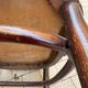 Fauteuil Thonet ancien, assise et dossier en bois pressé Art Nouveau